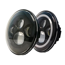 Load image into Gallery viewer, DV8 Offroad 07-18 Jeep Wrangler JK LED Projector Headlights w/ Angel Eyes - Black Ops Auto Works