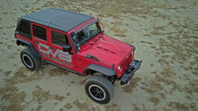 Load image into Gallery viewer, DV8 Offroad 07-18 Jeep Wrangler JK Metal Heat Dispersion Hood - Primer Black - Black Ops Auto Works
