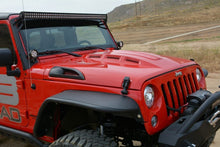 Load image into Gallery viewer, DV8 Offroad 07-18 Jeep Wrangler JK Metal Heat Dispersion Hood - Primer Black - Black Ops Auto Works