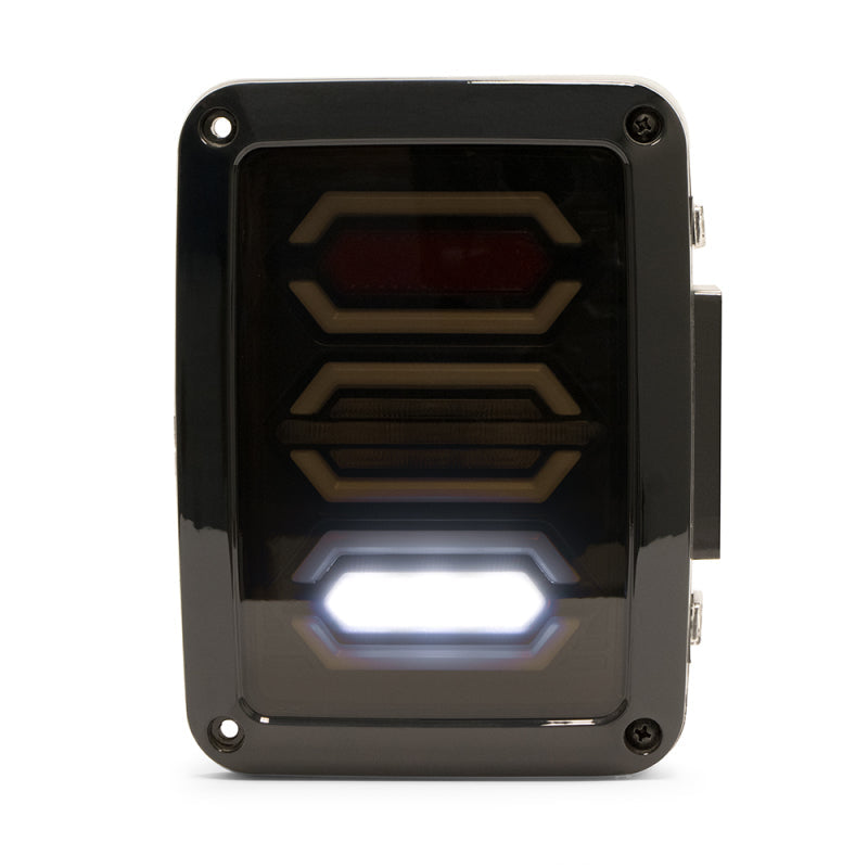 DV8 Offroad 07-18 Jeep Wrangler JK Octagon LED Tail Light - Black Ops Auto Works