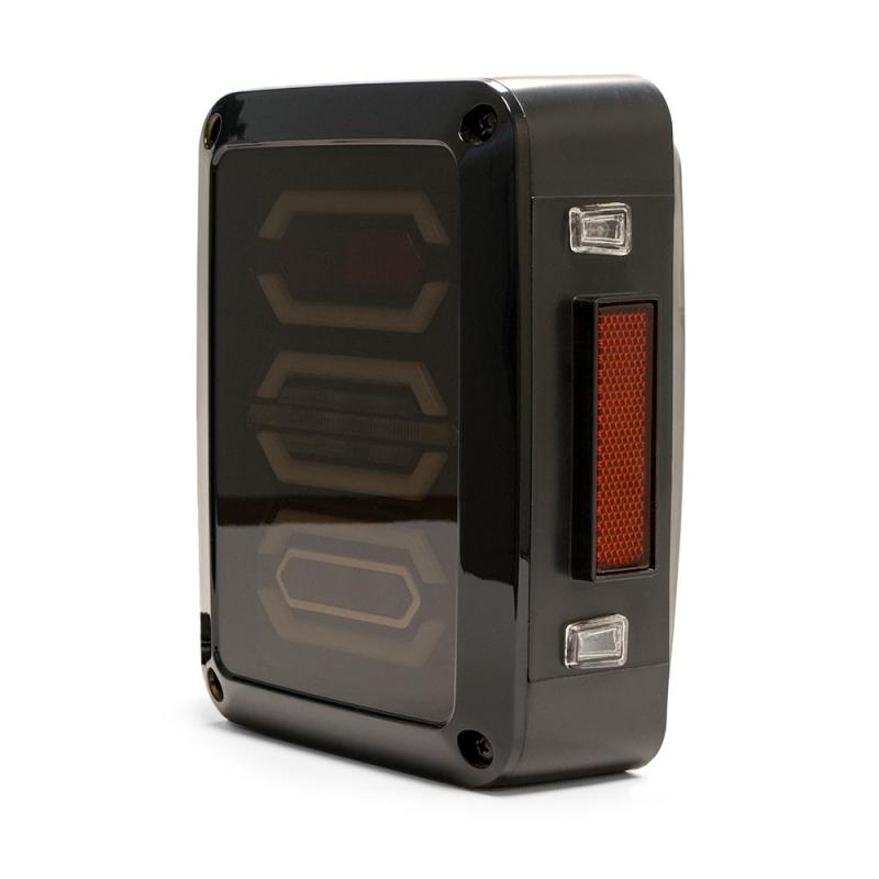 DV8 Offroad 07-18 Jeep Wrangler JK Octagon LED Tail Light - Black Ops Auto Works