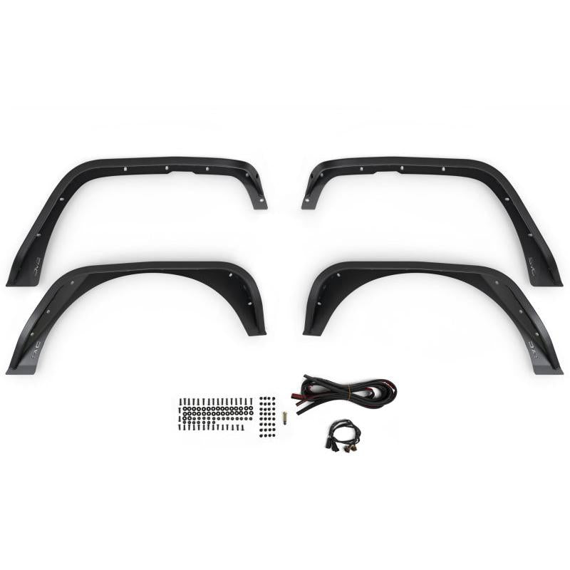 DV8 Offroad 07-18 Jeep Wrangler JK Slim Fender Flares-Fenders-DV8 Offroad-810087812744-