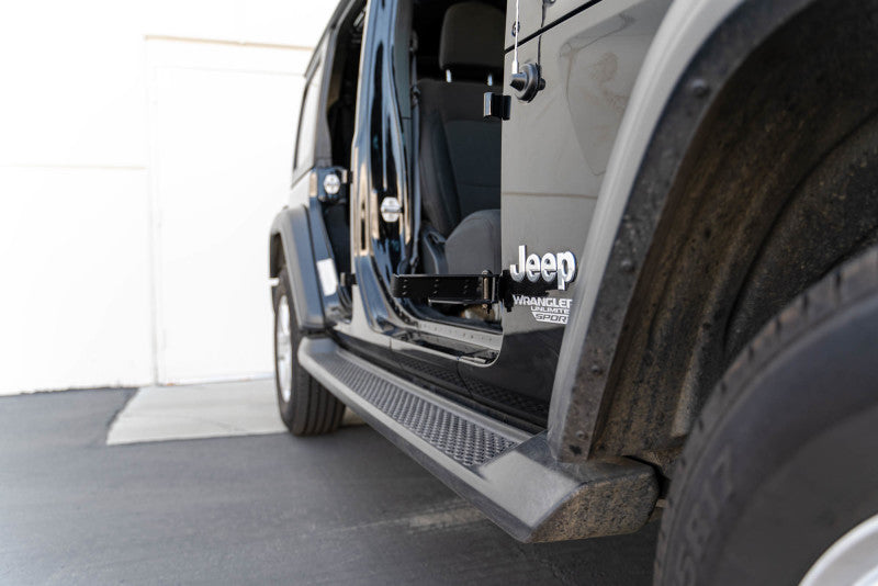 DV8 Offroad 07-23 Jeep Gladiator/Wrangler JT/JK/JL Foot Pegs-Exterior Trim-DV8 Offroad-810087812720-