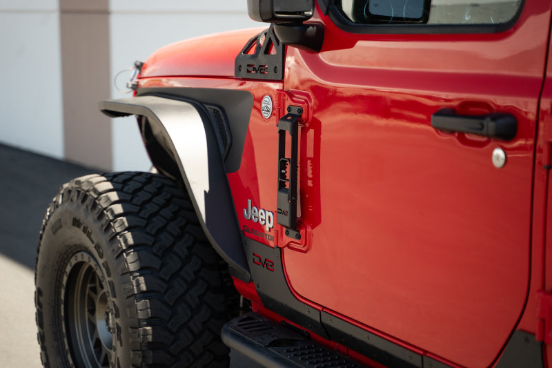 DV8 Offroad 07-23 Jeep Gladiator/Wrangler JT/JK/JL Hinge Mounted Step-Side Steps-DV8 Offroad-810087812485-
