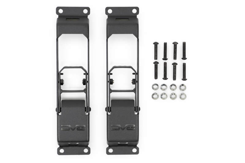 DV8 Offroad 07-23 Jeep Gladiator/Wrangler JT/JK/JL Hinge Mounted Step-Side Steps-DV8 Offroad-810087812485-