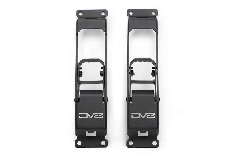 DV8 Offroad 07-23 Jeep Gladiator/Wrangler JT/JK/JL Hinge Mounted Step-Side Steps-DV8 Offroad-810087812485-