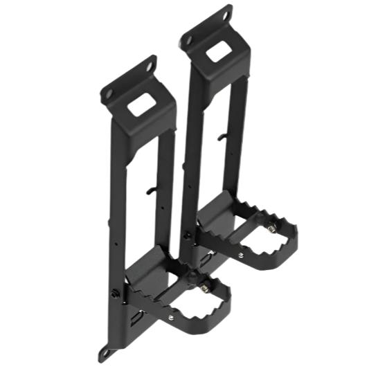 DV8 Offroad 07-23 Jeep Gladiator/Wrangler JT/JK/JL Hinge Mounted Step-Side Steps-DV8 Offroad-810087812485-