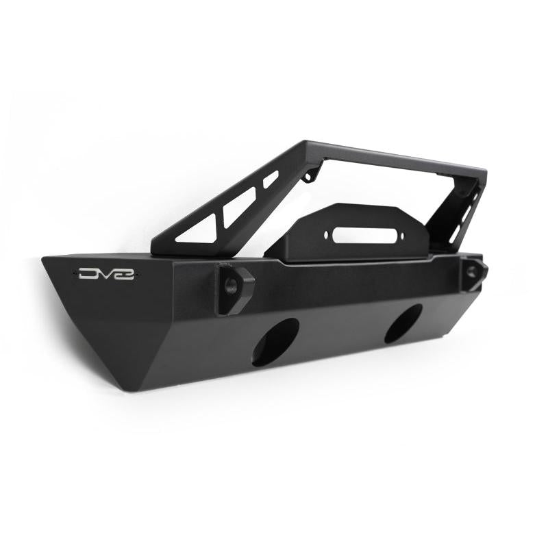 DVEFBJL-06-DV8 Offroad 07-23 Jeep Wrangler/Gladiator JT/JK/JL FS-25 Stubby Front Bumper w/Plated Bull Bar-Bumpers - Steel-DV8 Offroad