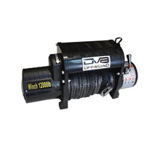 Load image into Gallery viewer, DV8 Offroad 12000 LB Winch w/ Synthetic Line &amp; Wireless Remote - Black - Black Ops Auto Works