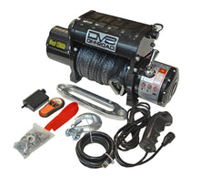 Load image into Gallery viewer, DV8 Offroad 12000 LB Winch w/ Synthetic Line &amp; Wireless Remote - Black - Black Ops Auto Works