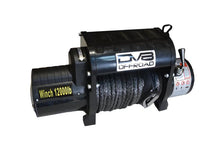 Load image into Gallery viewer, DV8 Offroad 12000 LB Winch w/ Synthetic Line &amp; Wireless Remote - Black - Black Ops Auto Works