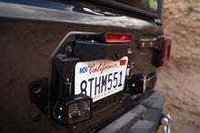 Load image into Gallery viewer, DV8 Offroad 18-22 Jeep Wrangler JL Spare Tire Delete Kit w/Light Mounts - Black Ops Auto Works