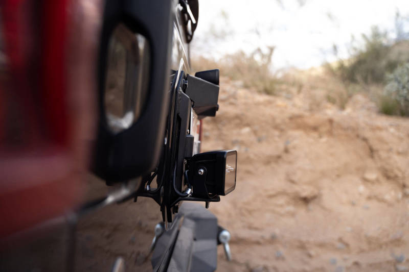 DV8 Offroad 18-22 Jeep Wrangler JL Spare Tire Delete Kit w/Light Mounts - Black Ops Auto Works