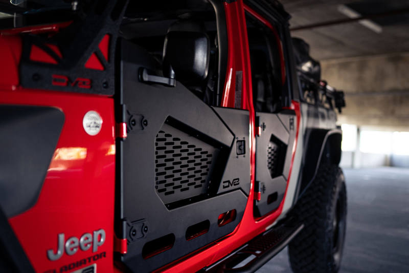 DV8 Offroad 18-22 Jeep Wrangler JL/JT Spec Series Half Doors - Front Set - Black Ops Auto Works