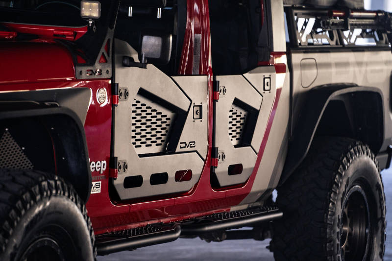 DV8 Offroad 18-22 Jeep Wrangler JL/JT Spec Series Half Doors - Front Set - Black Ops Auto Works