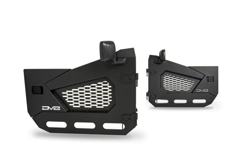 DV8 Offroad 18-22 Jeep Wrangler JL/JT Spec Series Half Doors - Front Set - Black Ops Auto Works