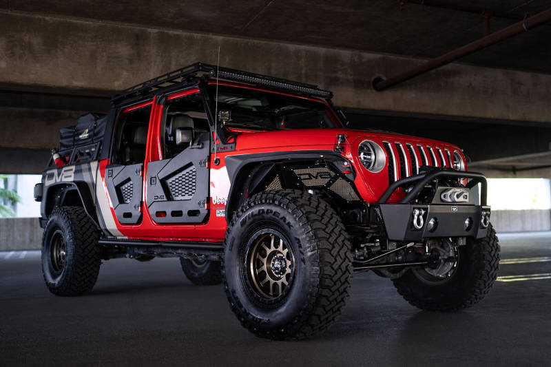 DV8 Offroad 18-22 Jeep Wrangler JL/JT Spec Series Half Doors - Front Set - Black Ops Auto Works