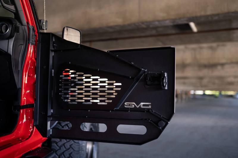 DV8 Offroad 18-22 Jeep Wrangler JL/JT Spec Series Half Doors - Front Set - Black Ops Auto Works