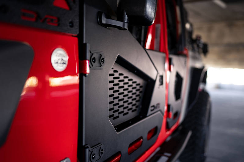 DV8 Offroad 18-22 Jeep Wrangler JL/JT Spec Series Half Doors - Front Set - Black Ops Auto Works