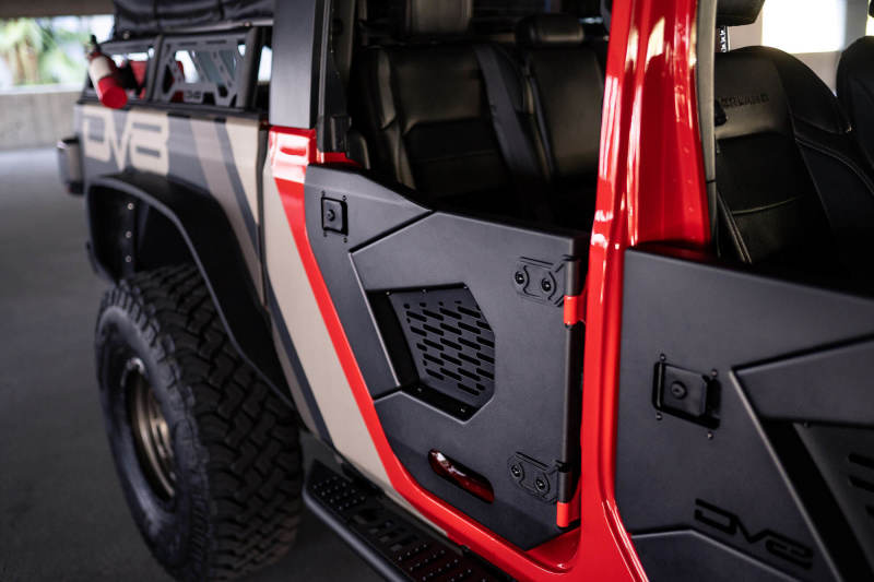 DV8 Offroad 18-22 Jeep Wrangler JL/JT Spec Series Half Doors - Rear Set - Black Ops Auto Works