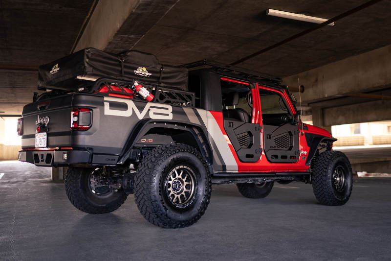DV8 Offroad 18-22 Jeep Wrangler JL/JT Spec Series Half Doors - Rear Set - Black Ops Auto Works