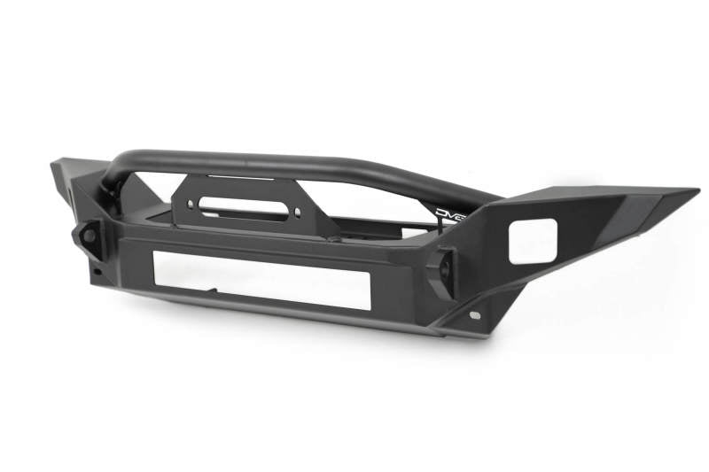 DV8 Offroad 18-23 Jeep Wrangler JL / 20-23 Jeep Gladiator JT FS-7 Mid-Width Winch Front Bumper-Bumpers - Steel-DV8 Offroad-810087812577-