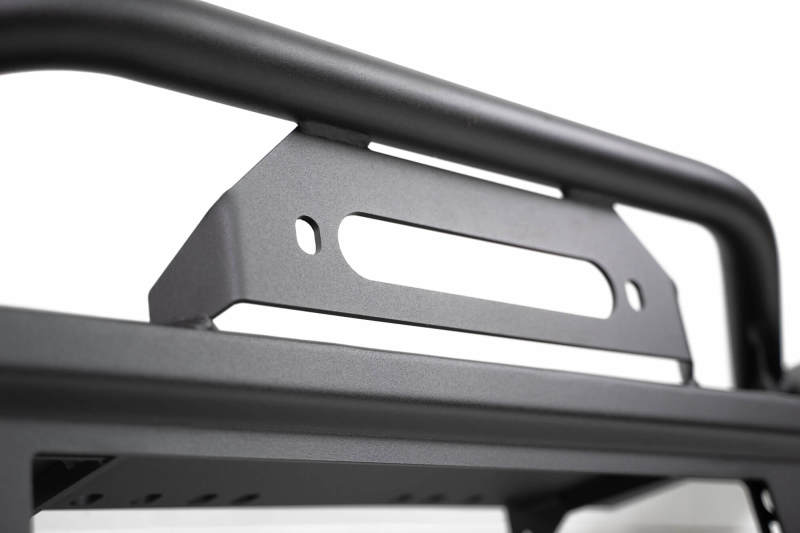 DV8 Offroad 18-23 Jeep Wrangler JL / 20-23 Jeep Gladiator JT FS-7 Mid-Width Winch Front Bumper-Bumpers - Steel-DV8 Offroad-810087812577-