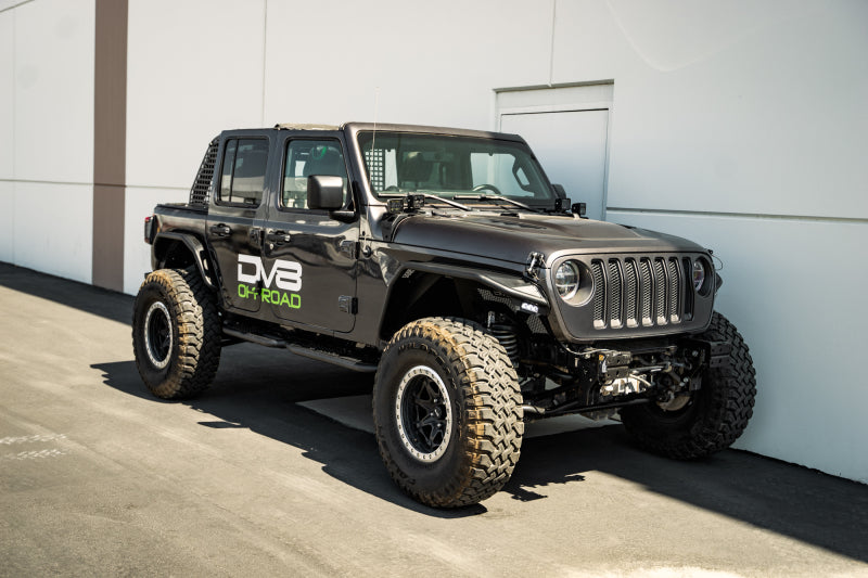 DV8 Offroad 18-23 Jeep Wrangler JL 4 Door Body/Pinch Weld Mounted Step-Side Steps-DV8 Offroad-810087812461-