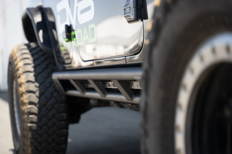 DVESRJL-07-DV8 Offroad 18-23 Jeep Wrangler JL 4 Door FS-15 Series Rock Sliders-Body Armor & Rock Rails-DV8 Offroad