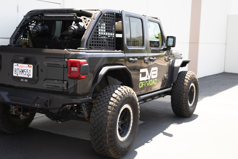 DVESRJL-07-DV8 Offroad 18-23 Jeep Wrangler JL 4 Door FS-15 Series Rock Sliders-Body Armor & Rock Rails-DV8 Offroad