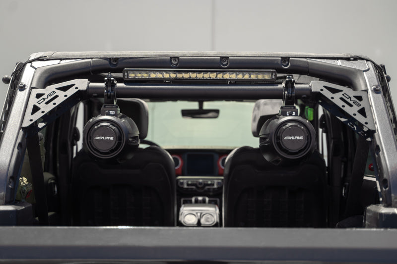 DV8 Offroad 18-23 Jeep Wrangler JL 4-Door Speaker/Light Bar Mount-Light Mounts-DV8 Offroad