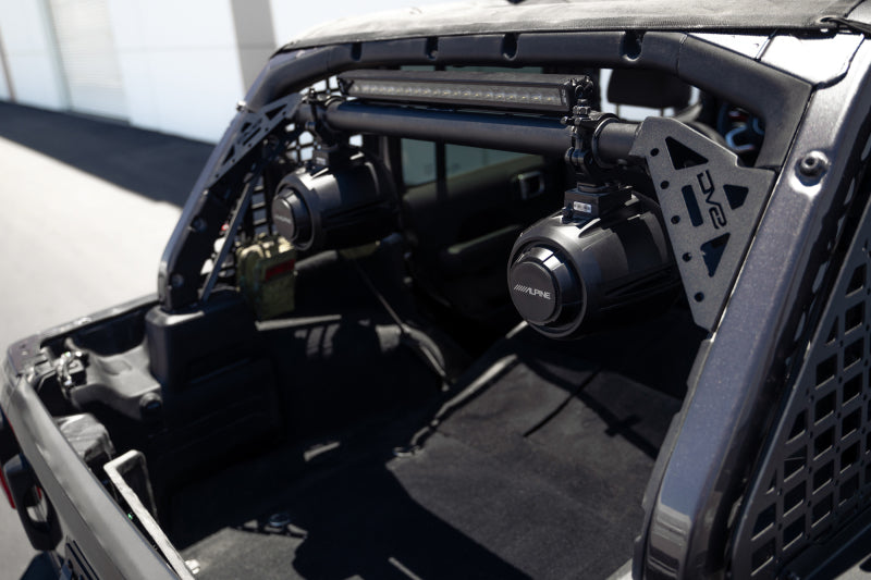DV8 Offroad 18-23 Jeep Wrangler JL 4-Door Speaker/Light Bar Mount-Light Mounts-DV8 Offroad