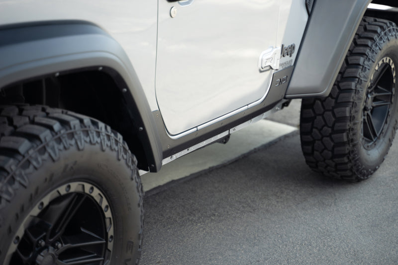 DV8 Offroad 18-23 Jeep Wrangler JL Rock Skins (2 Door Only)-Body Armor & Rock Rails-DV8 Offroad-810087812621-