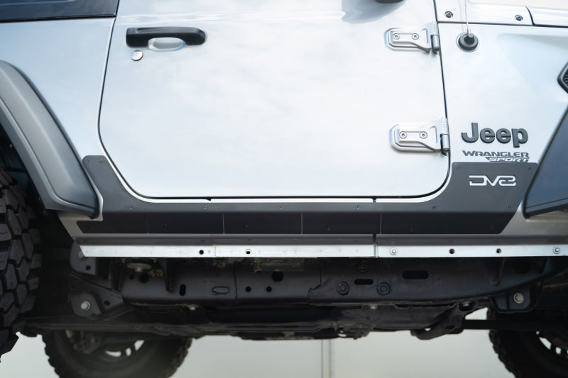 DV8 Offroad 18-23 Jeep Wrangler JL Rock Skins (2 Door Only)-Body Armor & Rock Rails-DV8 Offroad-810087812621-