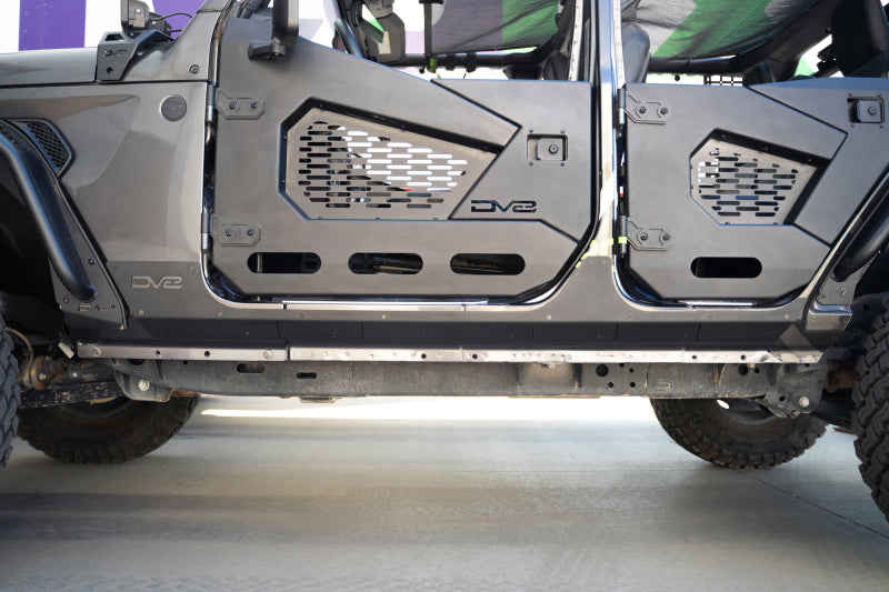 DV8 Offroad 18-23 Jeep Wrangler JL Rock Skins (4 Door Only)-Body Armor & Rock Rails-DV8 Offroad-810087812614-