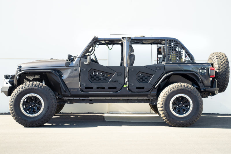 DV8 Offroad 18-23 Jeep Wrangler JL Rock Skins (4 Door Only)-Body Armor & Rock Rails-DV8 Offroad-810087812614-