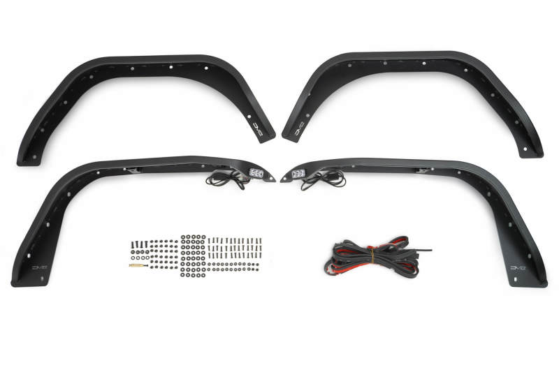 DV8 Offroad 18-23 Jeep Wrangler JL Slim Fender Flares-Fenders-DV8 Offroad-810087812522-