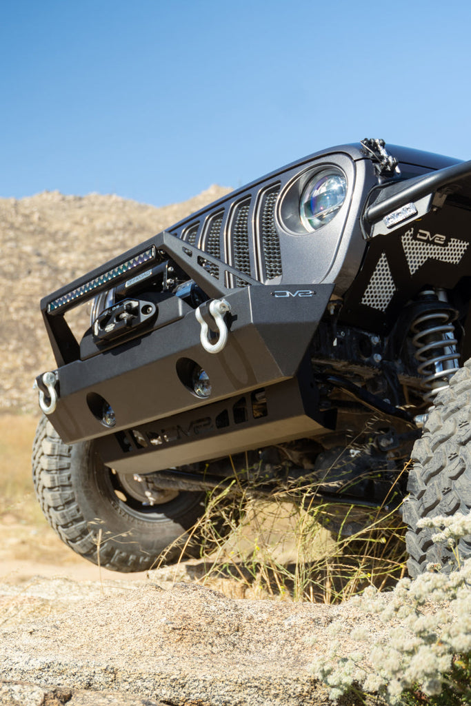 DV8 Offroad 18-23 Jeep Wrangler JL/JT Front Bumper Sway-Bar Disconnect Motor Skid Plate-Skid Plates-DV8 Offroad-810087812508-