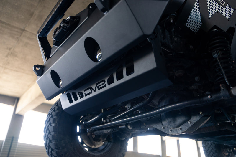 DV8 Offroad 18-23 Jeep Wrangler JL/JT Front Bumper Sway-Bar Disconnect Motor Skid Plate-Skid Plates-DV8 Offroad-810087812508-