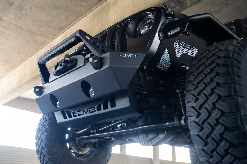 DV8 Offroad 18-23 Jeep Wrangler JL/JT Front Bumper Sway-Bar Disconnect Motor Skid Plate-Skid Plates-DV8 Offroad-810087812508-