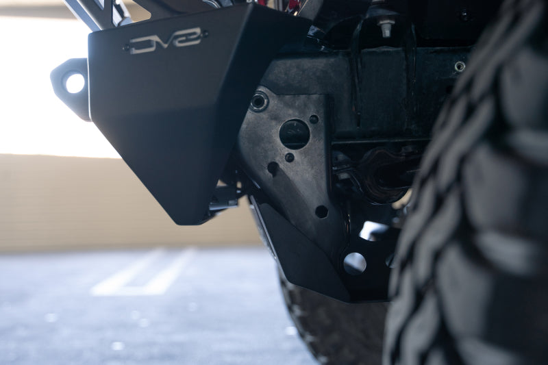 DV8 Offroad 18-23 Jeep Wrangler JL/JT Front Bumper Sway-Bar Disconnect Motor Skid Plate-Skid Plates-DV8 Offroad-810087812508-
