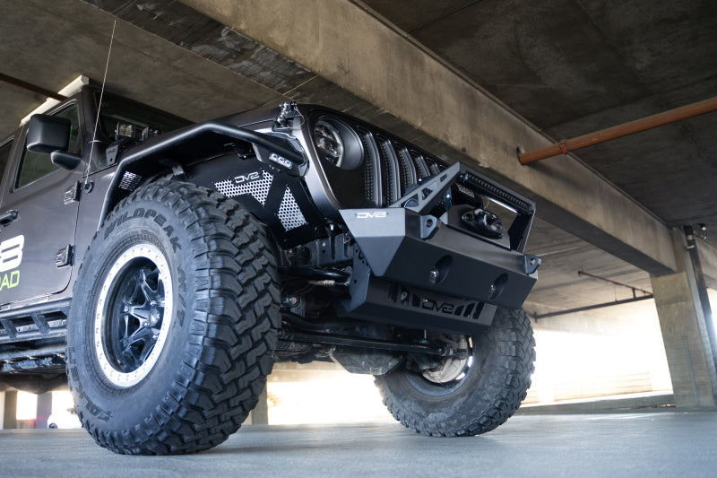 DV8 Offroad 18-23 Jeep Wrangler JL/JT Front Bumper Sway-Bar Disconnect Motor Skid Plate-Skid Plates-DV8 Offroad-810087812508-