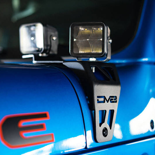 DV8 Offroad 20-22 Jeep JL 392/ Jeep JT Mojave Edition Dual Pod Light Mounts - Black Ops Auto Works