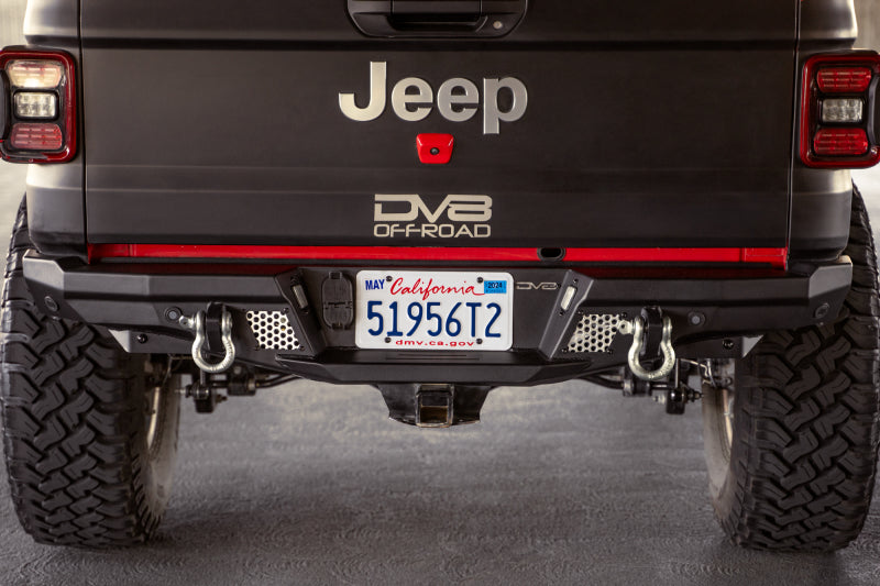 DVERBGL-06-DV8 Offroad 20-23 Jeep Gladiator JT MTO Series Rear Bumper-Bumpers - Steel-DV8 Offroad