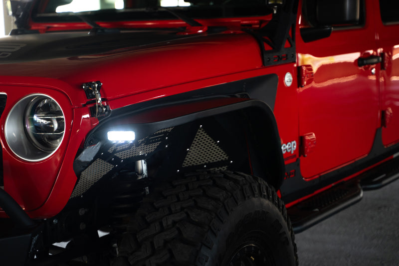DV8 Offroad 20-23 Jeep Gladiator JT Slim Fender Flares-Fenders-DV8 Offroad-810087812515-