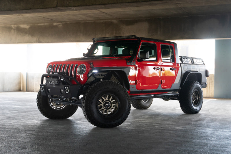 DV8 Offroad 20-23 Jeep Gladiator JT Slim Fender Flares-Fenders-DV8 Offroad-810087812515-