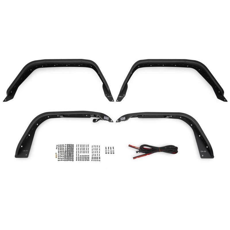 DV8 Offroad 20-23 Jeep Gladiator JT Slim Fender Flares-Fenders-DV8 Offroad-810087812515-
