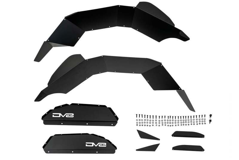 DV8 Offroad DV8 Offroad 20-24 Jeep Gladiator JT Rear Inner Fender Liners - Satin Black