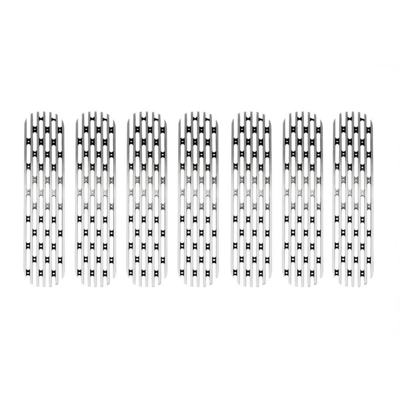 DV8 Offroad 2007-2018 Jeep JK Polished Grille Inserts-Grilles-DV8 Offroad-756519638356-