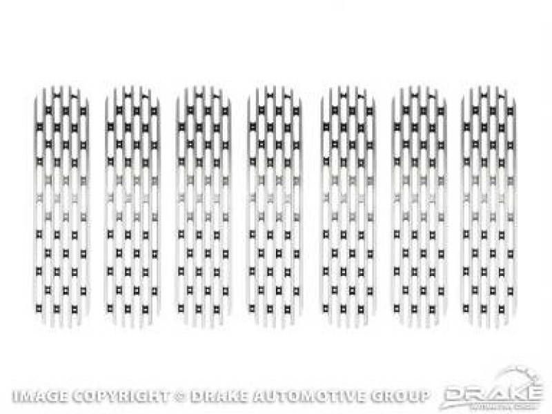 DV8 Offroad 2007-2018 Jeep JK Polished Grille Inserts-Grilles-DV8 Offroad-756519638356-